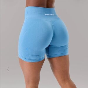 Alphalete Revive High Rise Short - Coastal Blue